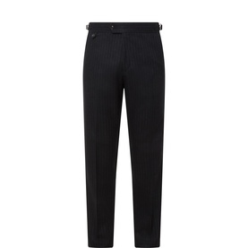 Tense Pinstripe Straight Leg Suit Trousers