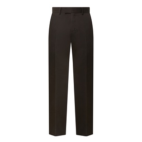 Tiger of Sweden Tenser Slim Suit Trousers in Coffee. Slim leg with pressed creases, belt loops, zip fly, mid rise.