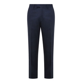 Tiger of Sweden Sea suit trouser in navy blue, tailored fit with front crease, belt loops and hook-and-bar waistband, wool blend