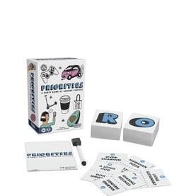 Board Games Priorities party game, multi, includes box, letter tiles, whiteboard, marker and prompt cards