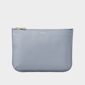 Ella Large Grained Leather Pouch