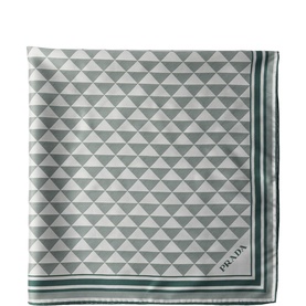 Triangle Logo Jacquard Square Scarf