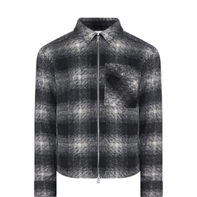 Check Logo Badge Utility Overshirt