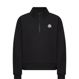 Logo Badge Half-Zip Sweatshirt