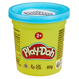 Play-Doh single tub in turquoise with blue lid, 85g, suitable for ages 2 and up