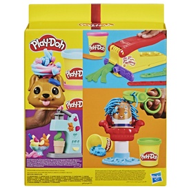 Play-Doh multipack set featuring hair and ice cream themed tools, moulds and assorted coloured compound tubs, boxed