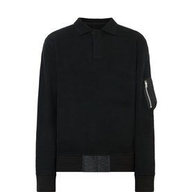 Knitted Zipped-Pocket Polo Shirt