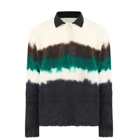 Chusen Dyed-Knit Polo Sweater