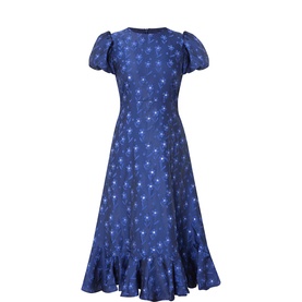 Azure Jacquard Dress