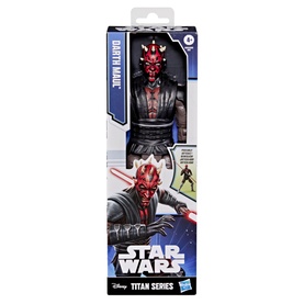 Star Wars Titan Series Darth Maul action figure in packaging, red and black character with lightsaber, approx 30cm