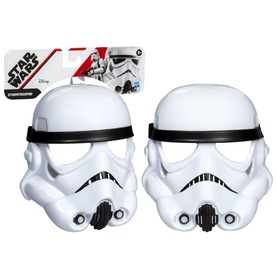 Superheroes Star Wars Stormtrooper wearable face mask toy in white and black, shown with product packaging