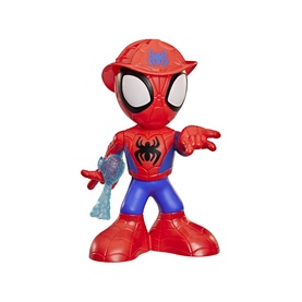 Superheroes Spider-Man large action figure in red and blue suit with web accessory, oversized head design