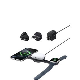 MagGo 3-in-1 Wireless Charging Station 15W Qi2 Foldable Black