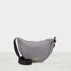 Boulevard Logo Gingham Crossbody Bag