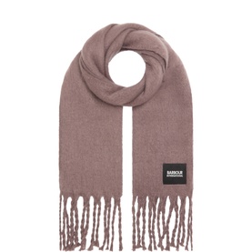 Lilah Logo Badge Fringe Scarf