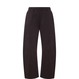 Citizens of Humanity Chocolate cotton sweatpants with elasticated waistband and wide-leg silhouette