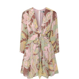 Clove Bianca Abstract Mini Dress