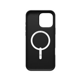Zagg Luxe Snap iPhone 16 Pro Max Black Case with MagSafe ring, matte black finish, rear view