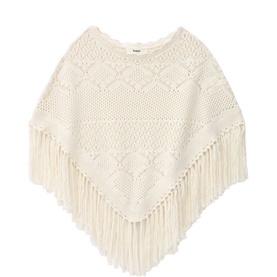 Sandy Knitted Poncho