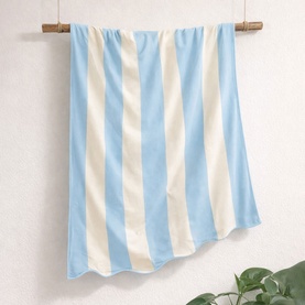 Scallop Beach Towel Ice Blue