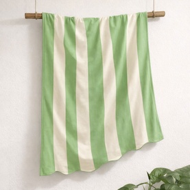Scallop Beach Towel Green