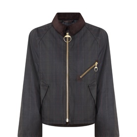 Arlene Checked Wax Jacket
