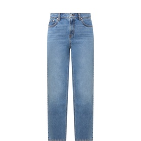 Adalyn Mid-Rise Straight Leg Jeans