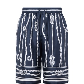Marina Silk Bermuda Shorts