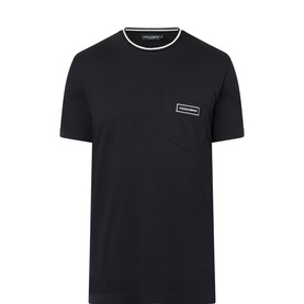 Logo Patch Contrasting-Trim T-Shirt