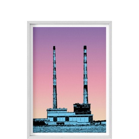 Dawn Dusk Poolbeg Large Framed Print