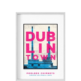 Dublin Town Poolbeg Chimneys Framed Print