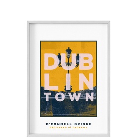 Dublin Town O'Connell Bridge Large Print