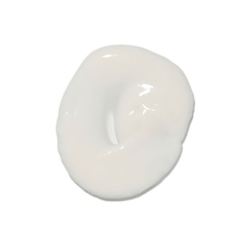 Le Labo Body Lotion cream texture swatch, showing smooth white lotion consistency