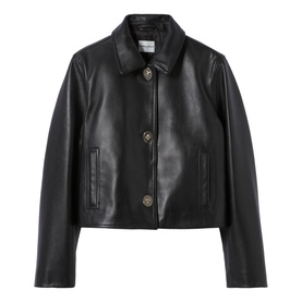 Cropped Leather Jacket