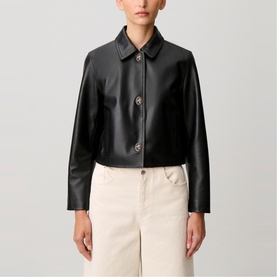 Cropped Leather Jacket