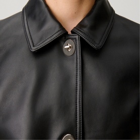 Cropped Leather Jacket