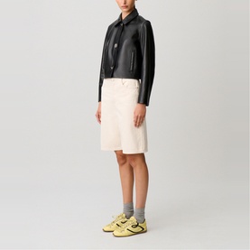 Cropped Leather Jacket
