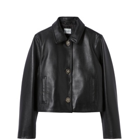 Cropped Leather Jacket