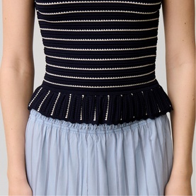 Striped Knit Top