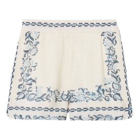 Cross-Stitch Flower Shorts