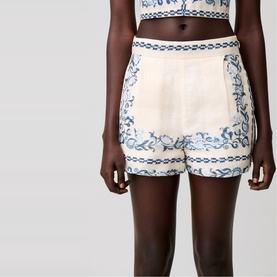 Cross-Stitch Flower Shorts