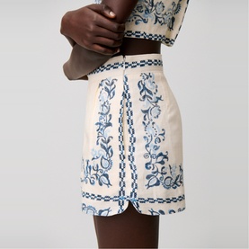 Cross-Stitch Flower Shorts