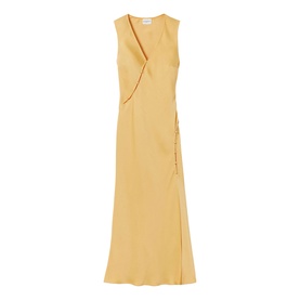 Buttoned Splice Dress