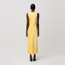Buttoned Splice Dress