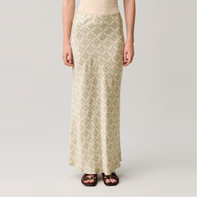Printed Flowy Skirt