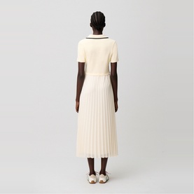 Trompe-L'&oelig;il Pleated Dress