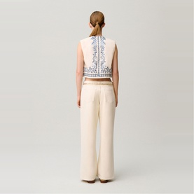 Cross-Stitch Flower Top