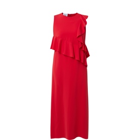Ruffle Slit Dress
