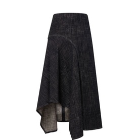 Denim Asymmetric Skirt