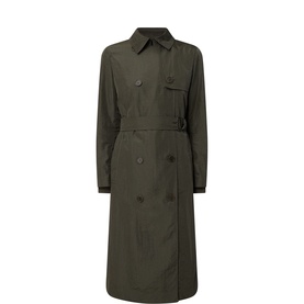 Double-Breasted Belted Trench Coat